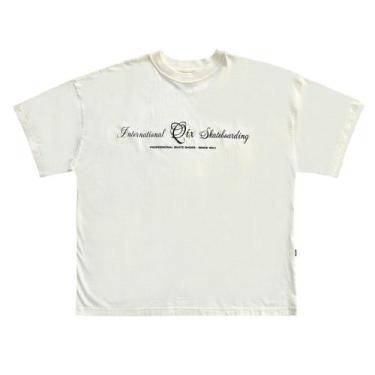 Imagem de CAMISETA QIX BOX INTERNACIONAL SKATEBOARDS Cor:Off WhiteTamanho:G2, Of