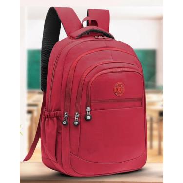 Imagem de Mochila Feminina Bolsa Escolar Faculdade Grande Com Espaço Para Notebo