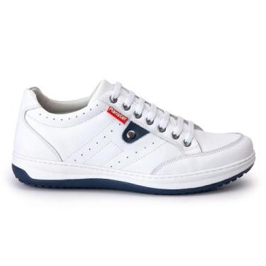 Imagem de Sapatênis Tênis Masculino Couro legitimo Comfort Antiestress 3031 - Ra