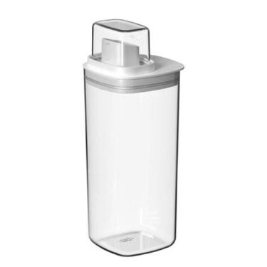 Imagem de Dispenser de Lavanderia Quadrado Flow Para Sabão, Amaciante 1,5L DFW40