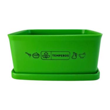 Imagem de Potes tupperware para freezer jeitosinhos, verde temperos 