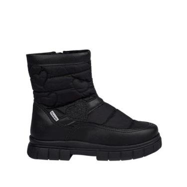 Imagem de Bota Infantil Menina Pampili 711.006 Lucky, Preto, 26