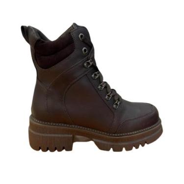 Imagem de Bota mooncity 72268 coturno feminina -, Marrom, 37