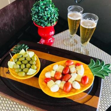 Imagem de Petisqueira Abacaxi Bowl Travessa Bandeja Grande Cerâmica - Artesanal