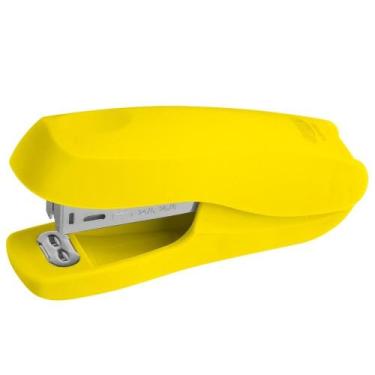 Imagem de Grampeador Emborrachado Colorido Neon Base 10,7cm Grampos 26/6 - 24/6 