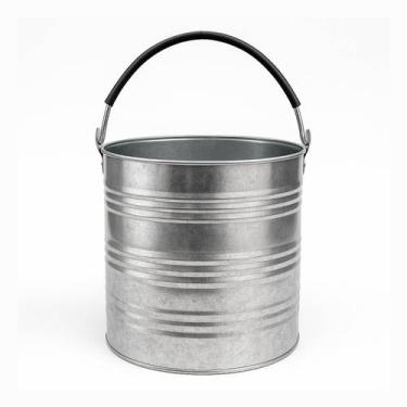 Imagem de Balde Galvanizado 10 Litros - Alta Durabilidade Uso Doméstico e Profis