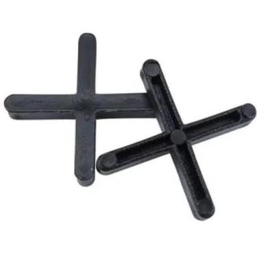Imagem de Espacador Piso 4mm Preto Juntalider 100un - Junta Larga