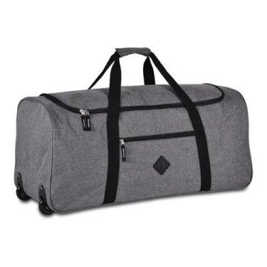 Imagem de Bolsa Sacola Mala De Viagem Rodinhas Alça Grande Clio Cores, Cinza
