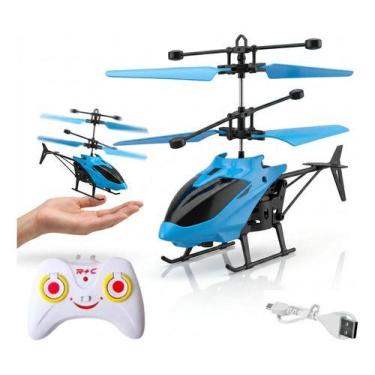 Imagem de Brinquedo Infantil Helicóptero Controle Remoto Com Sensor Recarregável