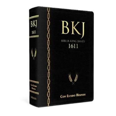 Imagem de Bíblia de estudo king james 1611  estudo holman  capa de luxo preta  c