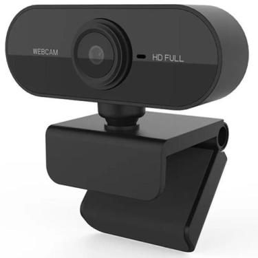 Imagem de Webcam Full HD 1080p USB com Microfone Gira 360 Plug and Play para PC 