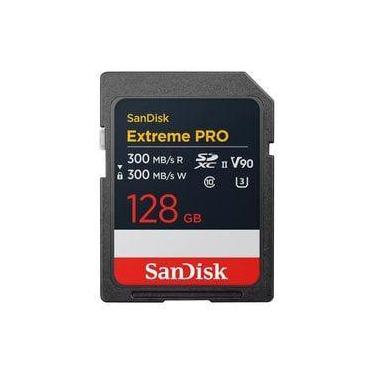 Imagem de Cartão de Memória SD SanDisk Extreme PRO 128GB 300Mbs - SDSDXDM-128G-G