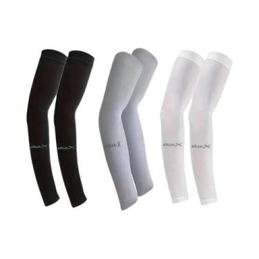 Imagem de Mangas Protetoras Respiráveis Com Proteção UV (3 Pares) Para Esportes,