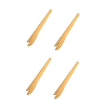 Imagem de Kit 4 Pinças Pegador Salada Fritura Carne Churrasco Multiuso - Jolitex