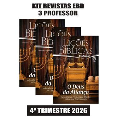 Imagem de Kit 3 revistas ebd cpad - professor