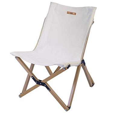 Imagem de GQYYS Cadeira de acampamento portátil, compacta, ultraleve, dobrável, com bolsa de transporte para caminhadas, praia, pesca, cadeira de madeira maciça resistente ao ar livre, suporta 120 kg