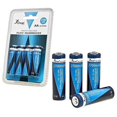 Imagem de Pilha Recarregável AA 2600mAh - Original KNUP - 4 Unidades