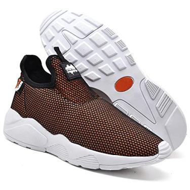 Imagem de Kit 2 Tênis Caminhada Academia Fitness Leve Macio Confortável - 43 - Laranja