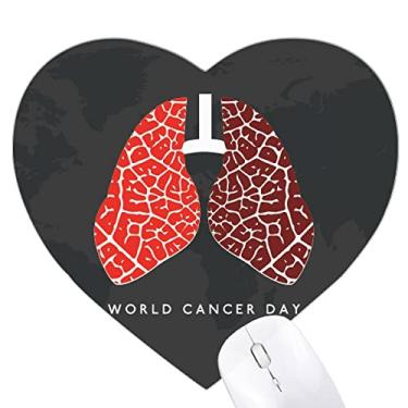Imagem de Mousepad de borracha com logotipo, estampa de pulmão, dia mundial do câncer, tapete de jogo para