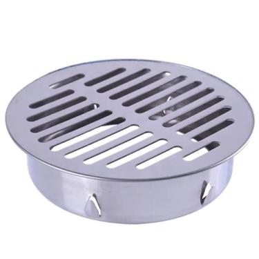 Imagem de Drenos de piso de aço inoxidável tampa de filtro anti-bloqueio redondo filtro de água da chuva rolha de banheiro ao ar livre acessórios de ferragens, 90