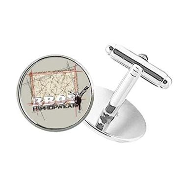 Imagem de DIYthinker Abotoaduras Graffiti Street Culture Boy Hip Hop com botão redondo