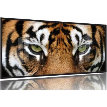 Imagem de Quadros Decorativos Tigre 130x60 Moldura Preta 2x2