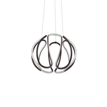 Imagem de Lustre Pendente Nordecor Gaia D1396 Café Led Bivolt