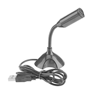 Imagem de 1 pç USB Mini Desktop Speech Microphone Stand para PC, laptop, notebook, áudio, vídeo, som nítido
