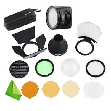 Imagem de Godox H200R Cabeça de flash de anel com Godox AK-R1, 200ws de força forte e efeitos de luz natural para flash de bolso Godox AD200, acessórios AD200