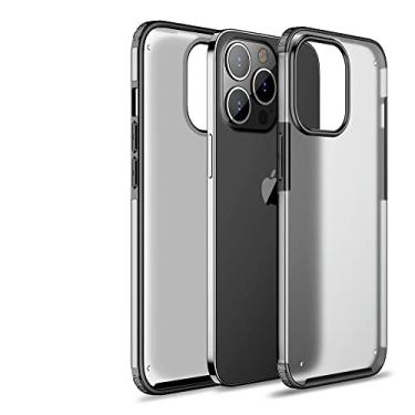 Imagem de Capa de telefone de silicone transparente fosco simples para iPhone 13 11 12 Pro Max 7 8 Plus X XS XR SE 2020 Capa à prova de choque, preta, para iPhone 7Plus/8Plus