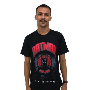 Imagem de Camiseta Batman Shadowns Preta Unissex Adulto 100% Algodão Oficial Dc