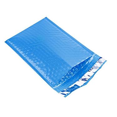 Imagem de Envelopes acolchoados BESTeck #0 Blue Poly Bubble Mailers 6x10 25 peças