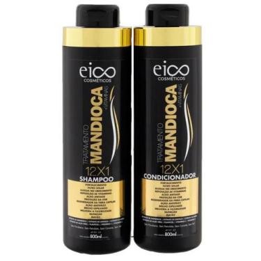 Imagem de Kit Eico Life Tratamento Mandioca Shampoo +Condicionador