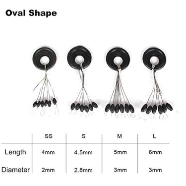 Imagem de Tingpai 10 unidades de rolha de pesca rolha de bor cha preta pa pesca de feijão, carpa, pesca, tuador