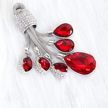 Imagem de YJADHU Capa de chave dobrável de carro de TPU macio, apto para Citroen C2 C3 C4 C5 C6 C8 DS4 para Peugeot 107 406 407 3008, chaveiro vermelho