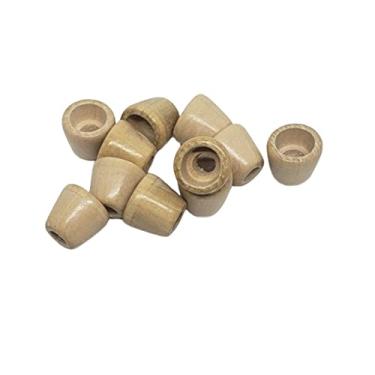 Imagem de Ponteira De Madeira Cor Marfim Sininho 12 Bolinha Pct com 100 Unidades