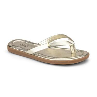 Imagem de Chinelo Infantil Menina Dourado Bibi Soft Flat 1169038 - Calçados Bibi