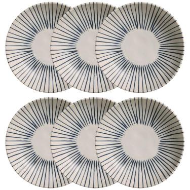 Imagem de Conjunto com 6 Pratos Fundos Porto Brasil Bio Elemento em Stoneware 22,5 cm – Cinza