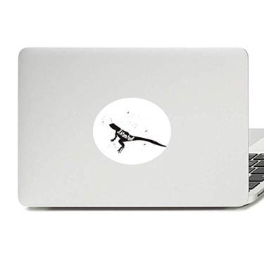 Imagem de Adesivo de notebook com emblema de animal preto e branco de lagarto