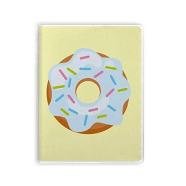 Imagem de Diário de capa macia para caderno de alimentos doces de sobremesa Blue Doughnut