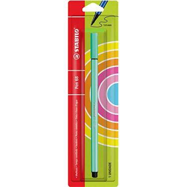 Imagem de Caneta Hidrográfica 1.0 mm Stabilo Pen 68, 120.2309, Verde água, Blister com 1 unidade