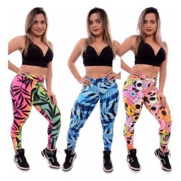 Calça legging 3d academia cirre fitness foto real - FEMINEBR - Calça Legging  - Magazine Luiza