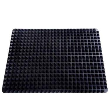 Imagem de Tapete Para Forno Anti Gordura Silicone Para Assar 40x28cm Preto