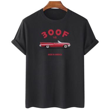 Imagem de Camiseta feminina algodao Cadillac 300F V8 Vermelho carro