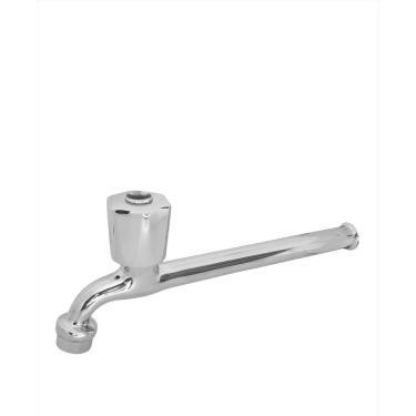 Imagem de Torneira Longa Com Arejador Para Jardim Tanque Metal Alavanca Cromada  23 Cm