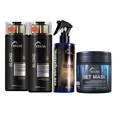 Imagem de Truss Blond Sh 300ml + Cd 300ml + Recons.Blond + Net Mask