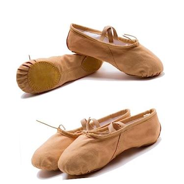 Imagem de GALPADA 1 Par Sapatos De Dança Antiderrapantes Sapatos De Balé Barra Sapatos De Balé Chinelos Sapatos De Bailarina Sapatos De Dança De Lona Plana Menina Sapatos De Dança Do Ventre Ioga