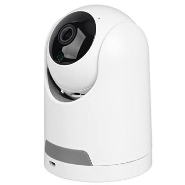 Imagem de Câmera Sem Fio, Câmera de Segurança 2 Modos de Armazenamento Cabeça Rotativa Voz de Duas Vias Plugue de 100-240 V Visão Noturna Colorida para Monitoramento de Imagem (Plugue dos