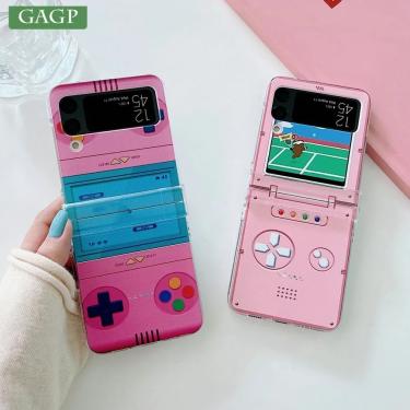 Imagem de Cute Cartoon Phone Cases para Samsung Galaxy Z Flip  Caso Anime  3 em 1  4  3  Engraçado Play Game