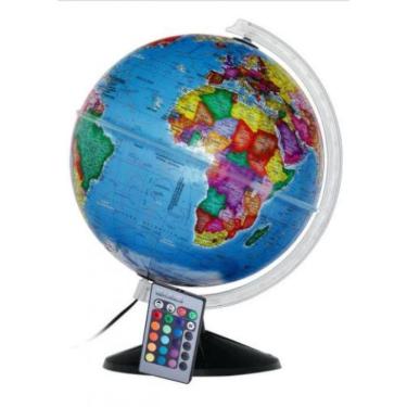 Imagem de Globo Terrestre 30Cm Prisma Politico Led Base Preta-310450